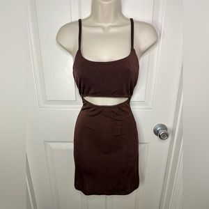 SOLD- PacSun L.A. Hearts brown dress M